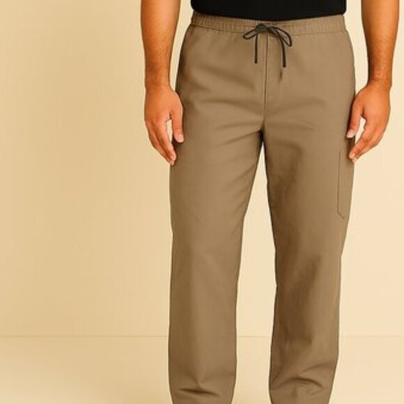 L.O.G.G. Sport Men's Casual Beige Drawstring Waist Cargo Pant Size XL - Picture 1 of 5
